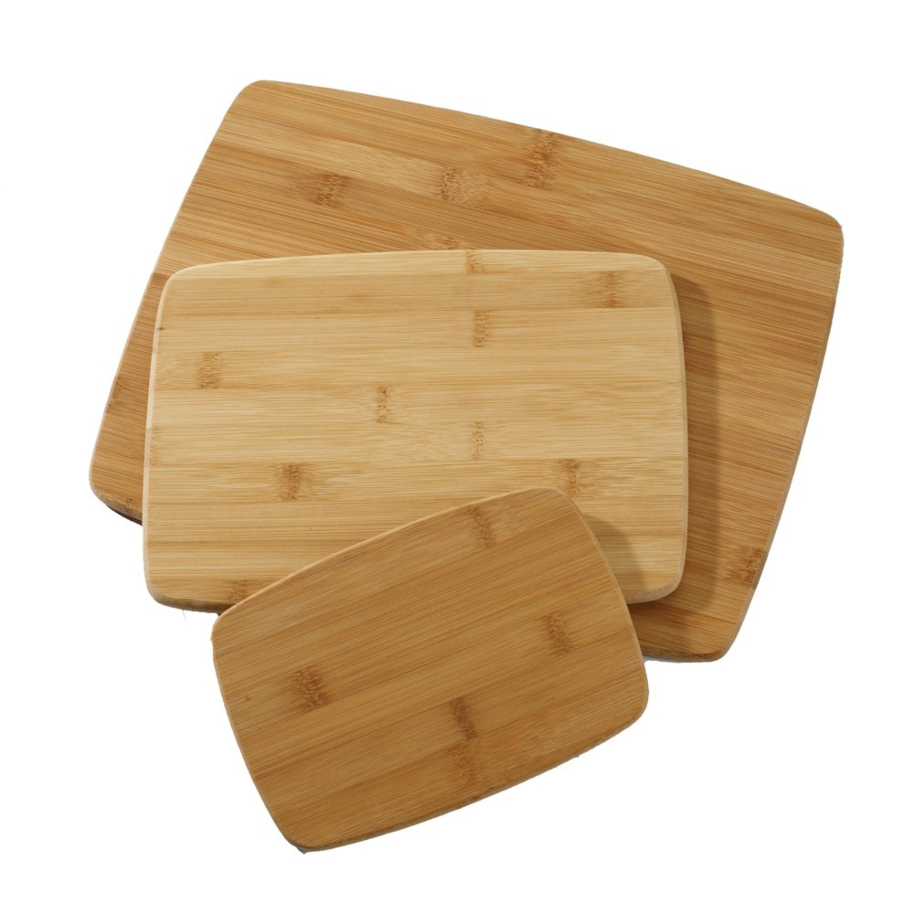 Farberware 3 Piece Kitchen Cutting Board Set Bamboo